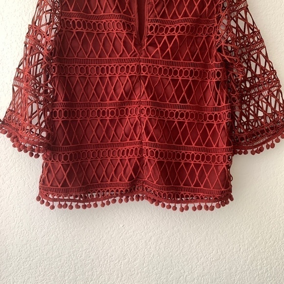 Tularosa Cannes Crochet Lace Long Sleeve Top - Picture 10 of 13